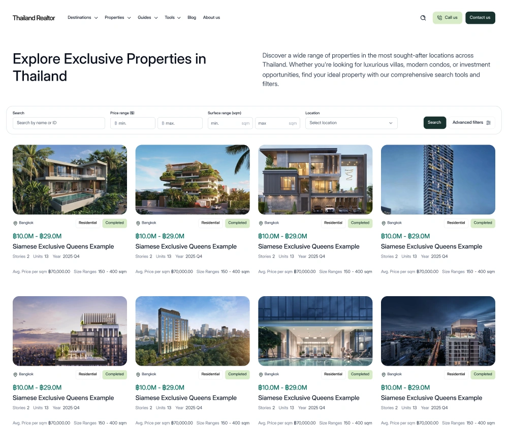 Web stranica za agenciju za nekretnine na međunarodnom tržištu - slika 1