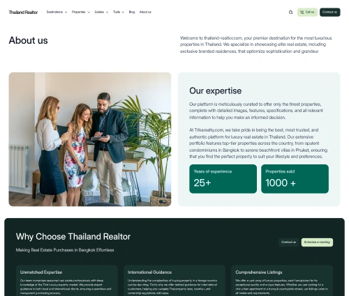 Web stranica za agenciju za nekretnine na međunarodnom tržištu - slika 4