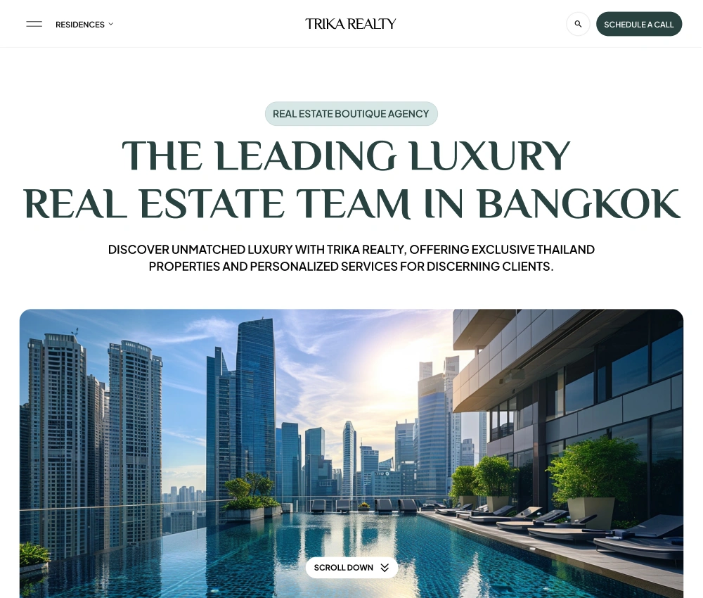 Dizajn i razvoj premium web stranice za agenciju za nekretnine